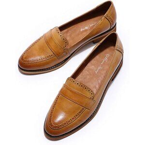 Mona flying Women's Loafers Dress Casual Slip On Brown Size 9 NEW